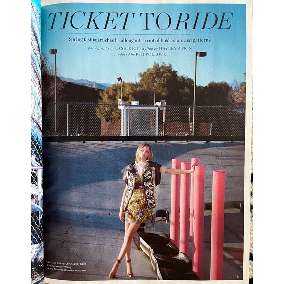 Vintage Lily Collins Cover - LA Times Magazine - The Fashion Issue March 2012 - Picture 9 of 13